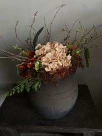 Kunstboeketje geschikt voor een pot met een opening van 10 a 12 cm