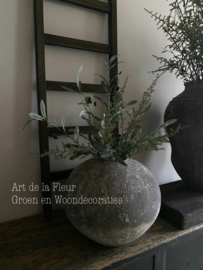 Groen kunst boeketje van 4 takken