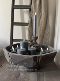 Home Society | Led tealight Recharge set van 6 Stone