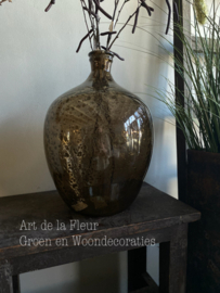 Dik glas fles  39 x 29 cm