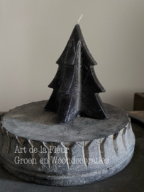 Tree Candle  Black  M 12 x 9.5