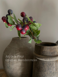 Kunst appeltjes tak rood 55 cm