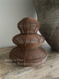 Draad kerstboom roest  17 x 20 cm