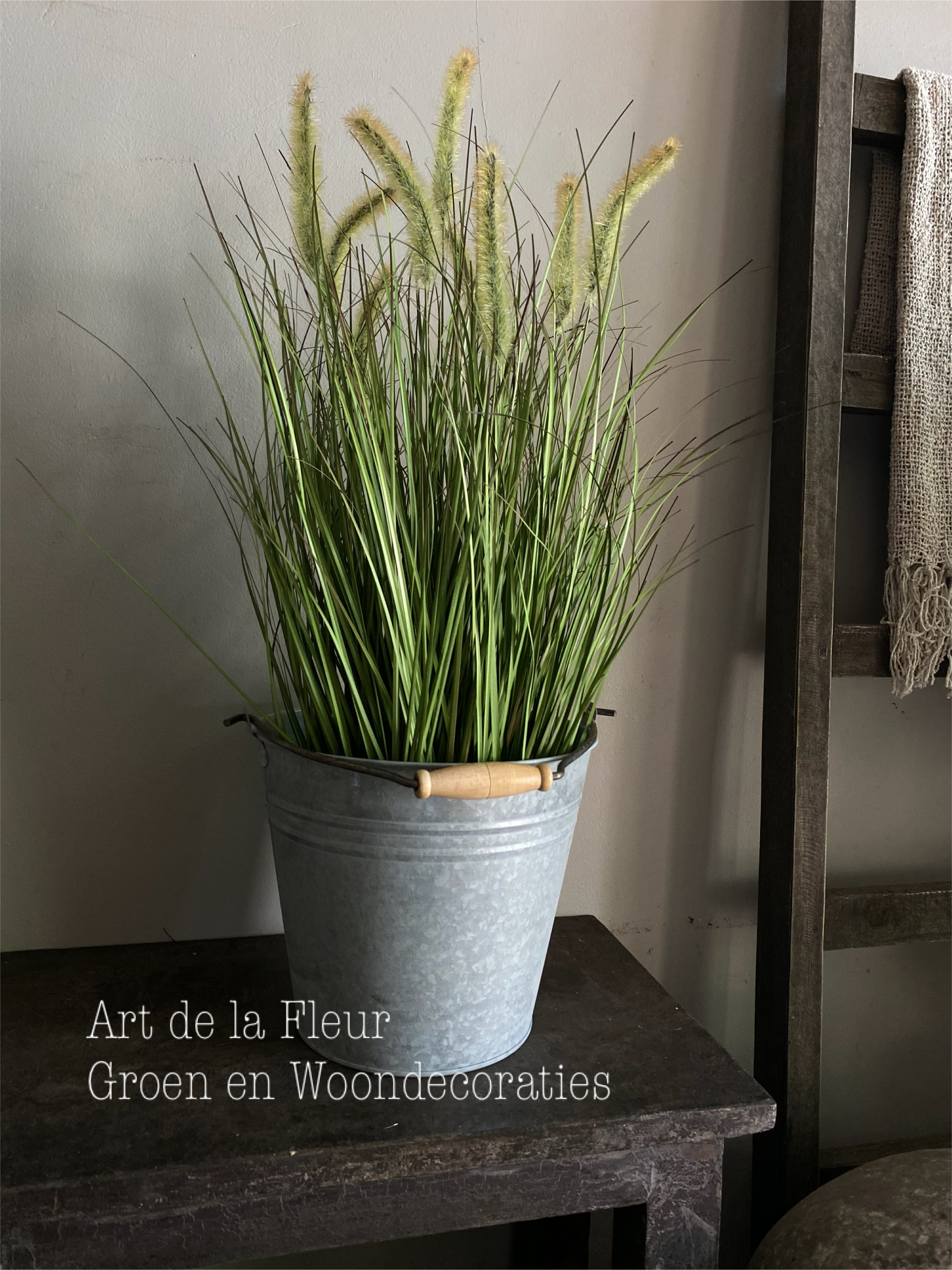 Kunst gras pluim excl pot