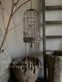 Vogelkooi met bellen 15 x 30 cm