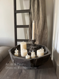 Home Society | Led tealight Recharge set van 6 Off white