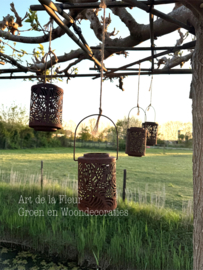 Roestige lampionnen maat M