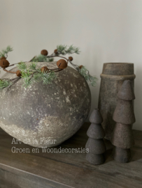 Kunst guirlande Larix met roestige belletjes