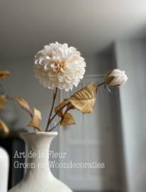  Cream Dhalia met knop 61 cm