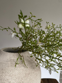 Plastic Corokia met witte bloemetjes Wit 89 cm