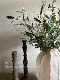 Pluk Boeket | Kunst plukboeket groen tinten en Pimpernel