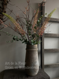 Kunstboeket Eremurus, Berk en Eucalyptus excl vaas