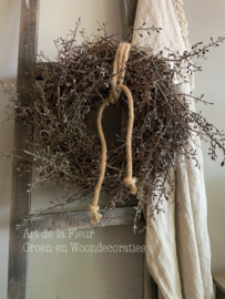 Krans | Bonsai krans 45 cm met kunst Corokia  en touw