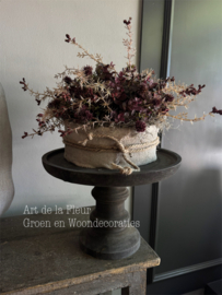 Taartje kunst | Taartje kunstgroen najaars tinten 20 cm doorsnede Extra vol !