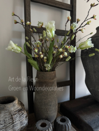 Samengesteld , XL Tulpen , Pimpernel , bloesem en Gagel  Wit