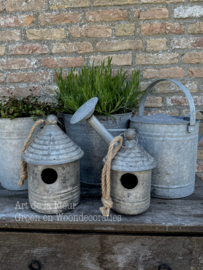 Vogelhuis Zink maat S 22 cm