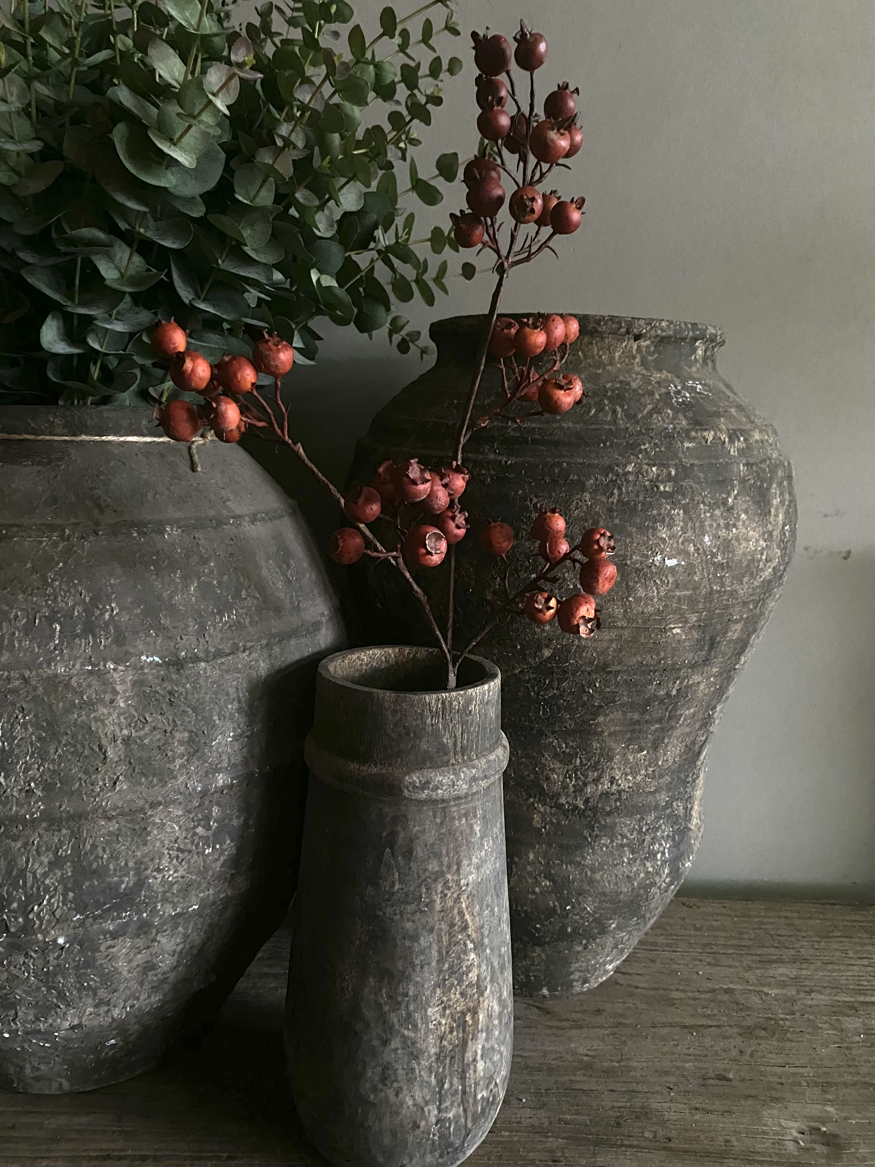 Berry spray rood / oranje 76 cm