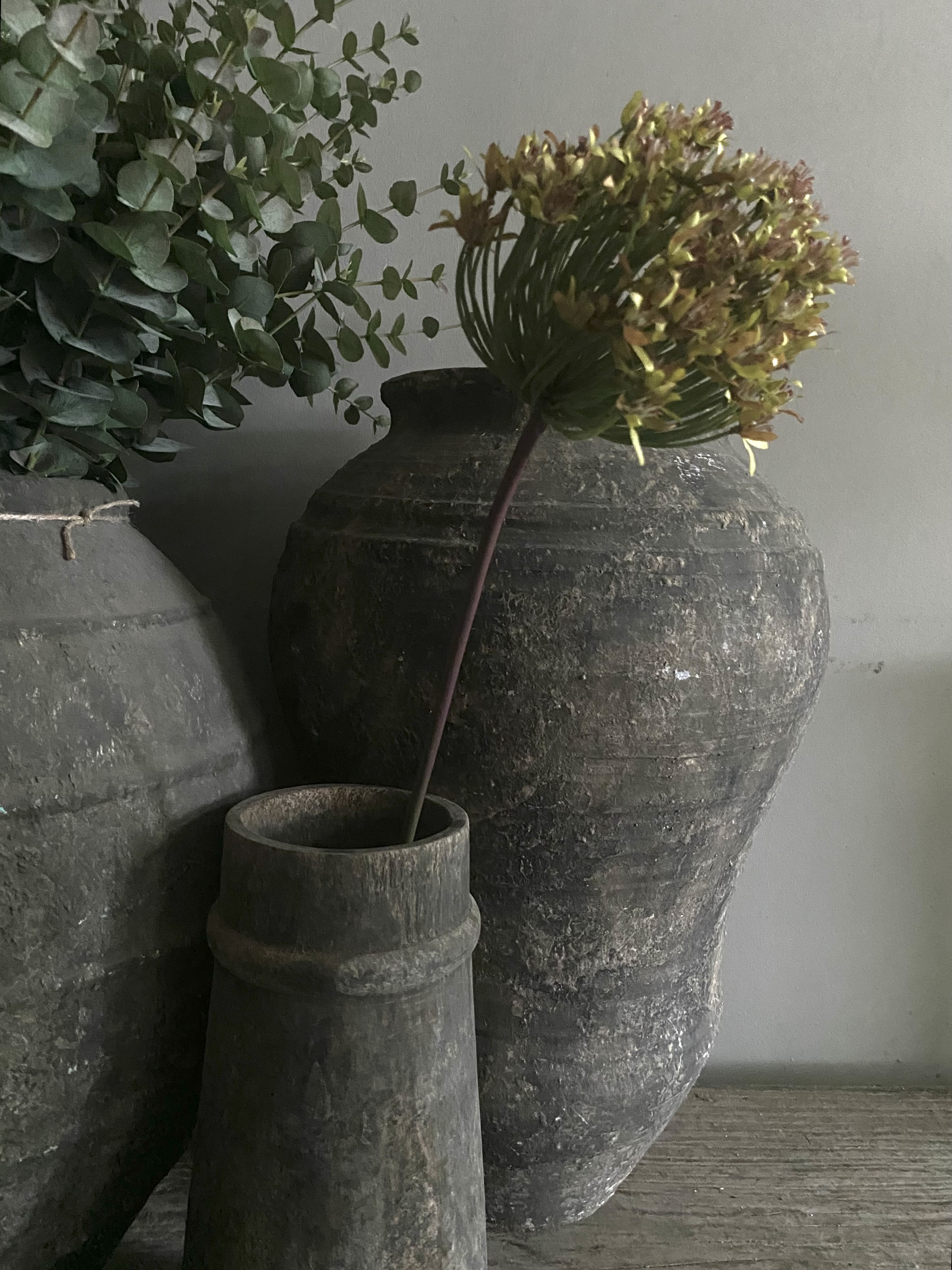 Allium groen | geel  86 cm