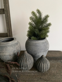 Kunst | Kerstboom Abies 13 x 13 x 32 cm groen