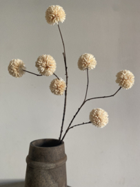 Pompom tak Creme  98 cm