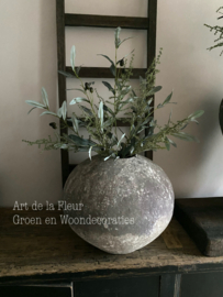 Groen kunst boeketje van 4 takken