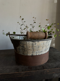 Oud uitziende emmer , laag model G 24 x 12