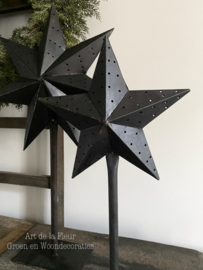 Metalen ster op voet | Small 59 cm