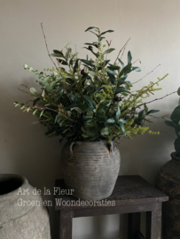 Kunst groen boeket excl pot