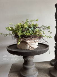 Taartje kunst | Taartje kunstgroen groen tinten 15 cm doorsnede