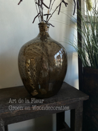 Dik glas fles  39 x 29 cm