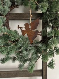 Hanger | Kerst engel hanger 13 cm roest