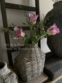 3 kunst Tulpen XL met Asparagus en Groene Pimpernel