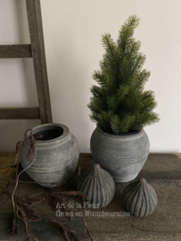 Kunst | Kerstboom Abies 14 x 14 x 40 cm groen