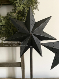 Metalen ster op voet | Medium 72 cm