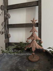 Boom | Kerstboom roest maat M 15 x 9 x 32 cm