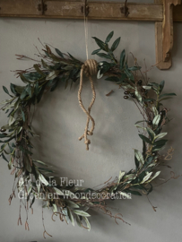 Krans Olijf | Berk op ring 50 cm
