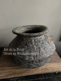 Rattan | Clay pot | kruik ong 40 x 40