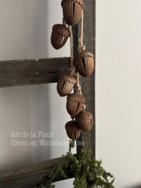 Hanger | Eikels roest 7 x 3.5 x 45 cm