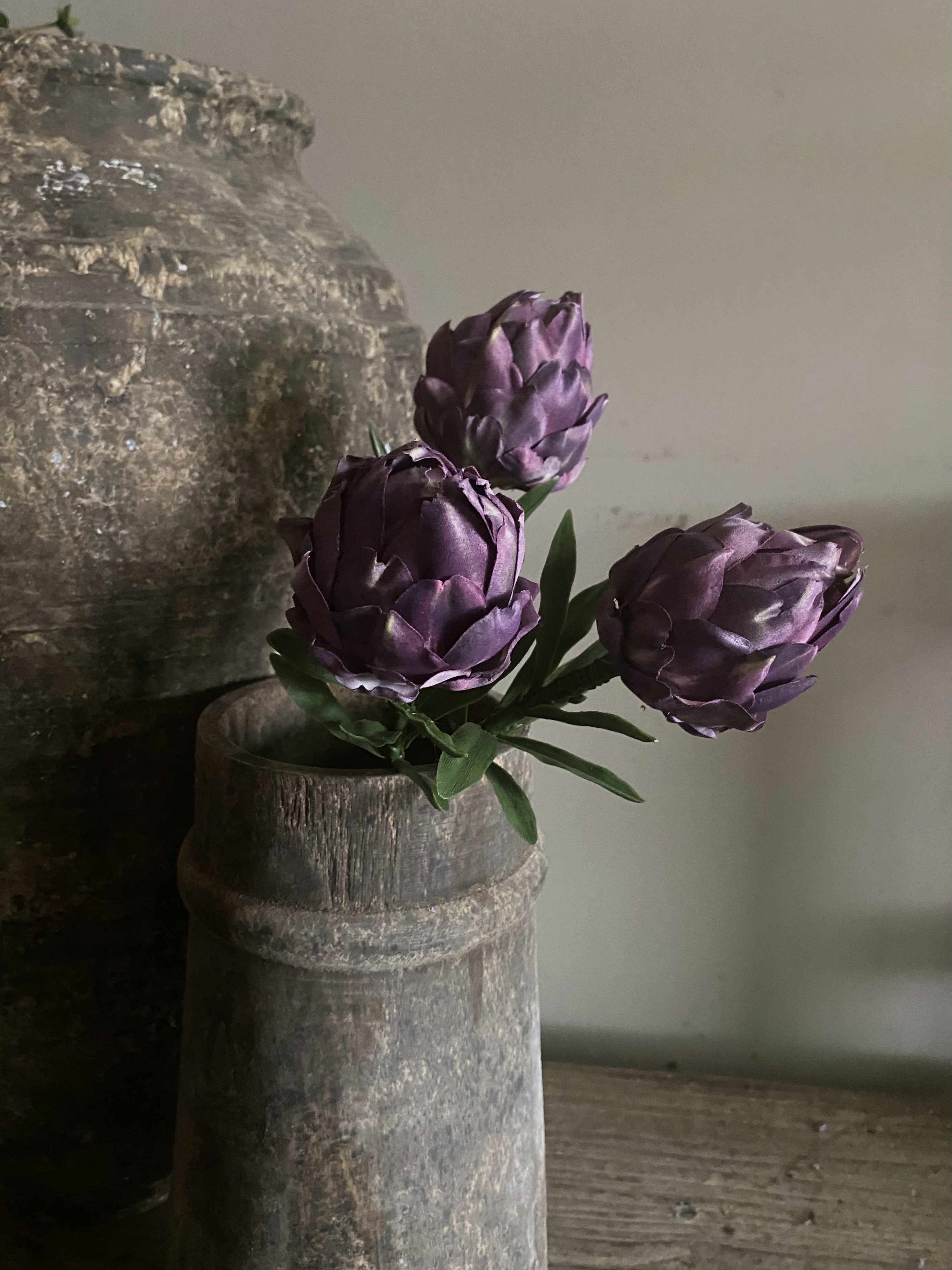 3 x Artisjok 36 cm paars