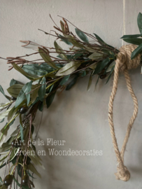 Krans Olijf | Berk op ring 40 cm