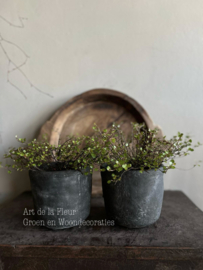 Beton pot rond 12.5 x 14 Antraciet