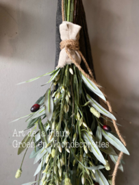Toef met kunst Olijf | Eremurus | Pimpernel ong 75 cm