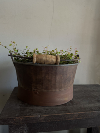 Oud uitziende emmer , laag model A  15 x 30