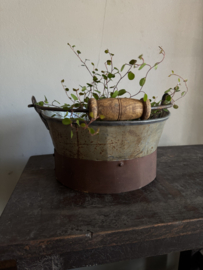 Oud uitziende emmer , laag model E 24 x 12