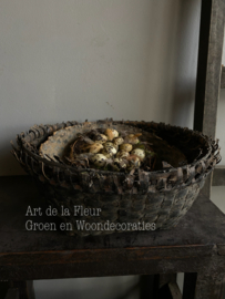 Oude leem mand ong 33 x 15 cm excl inhoud