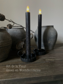 Klein blakertje zwart 8.5 x 8.5