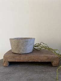 Oud houten verhoogertje | plateau 38 x 23 x 8.5