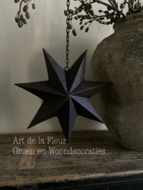 Ster hangend 40 cm met lange ketting en haak