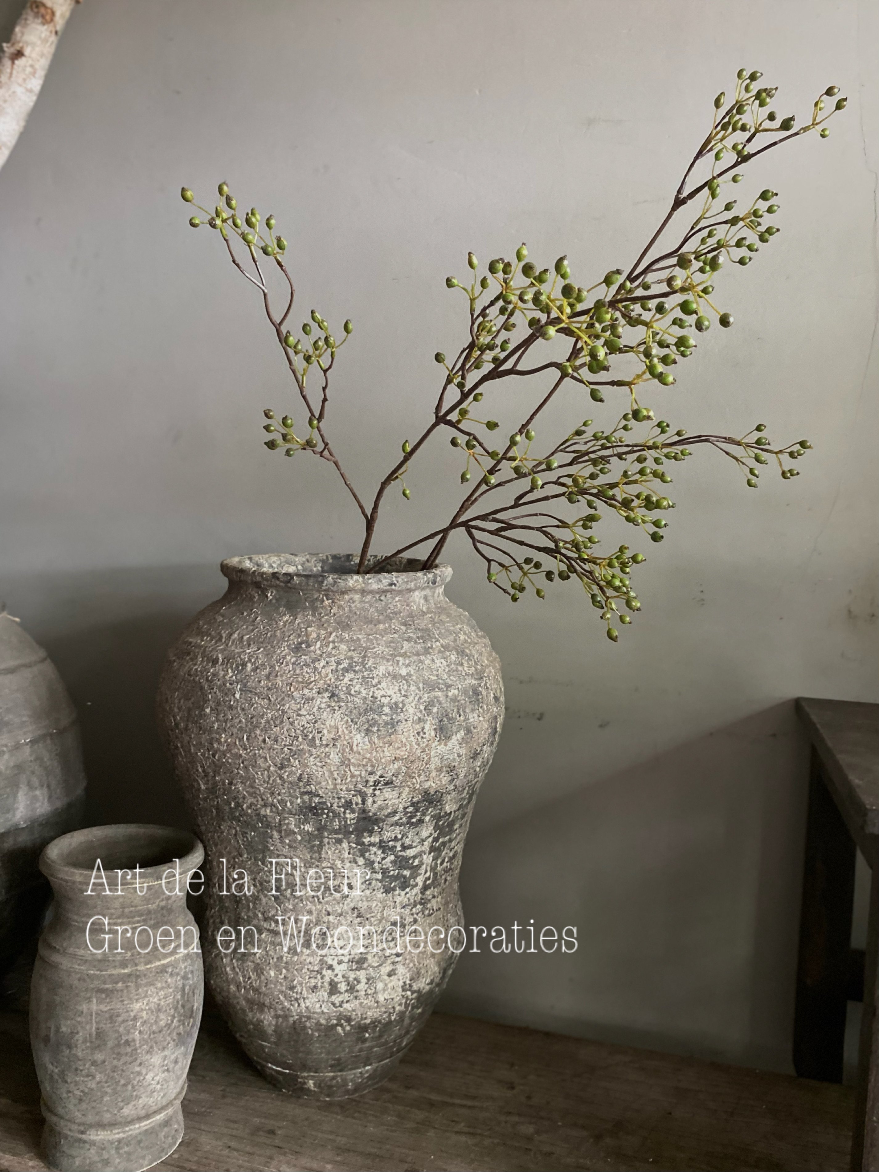 Rozenbotteltak warm Groen 100 cm