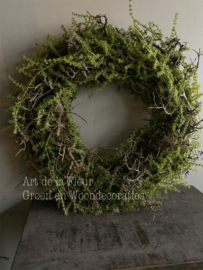 Krans met Kunst Asparagus ong 45 a 50 cm